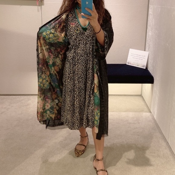 Johnny Was Tanya Sequin Silk Kimono - Picture 4 of 5